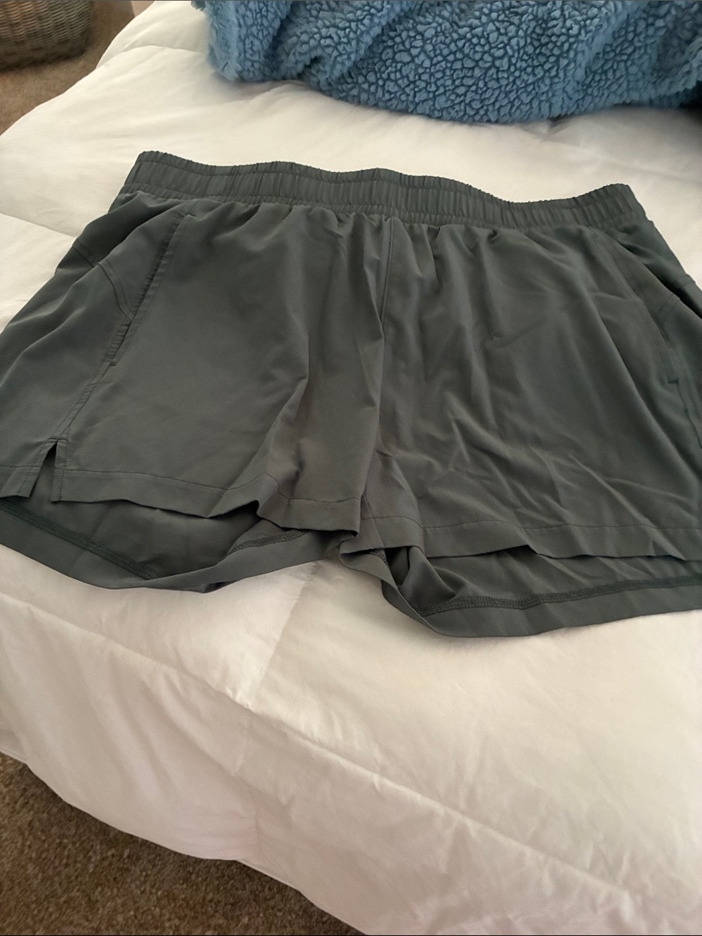 Zella Lightweight Olive Green Athletic Shorts